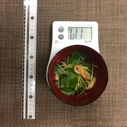 お椀1杯分のお吸い物