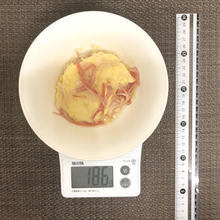 1/2人前の天津飯