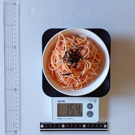 たらこパスタ中皿1杯154g