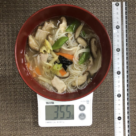 丼1杯・1人前の汁ビーフン