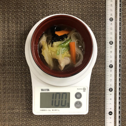 100g分の汁ビーフン