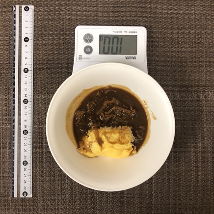 100g分のオムハヤシ