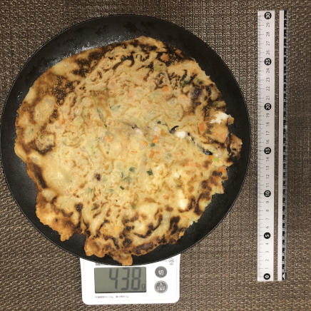 大皿1杯・1枚438gのチヂミ