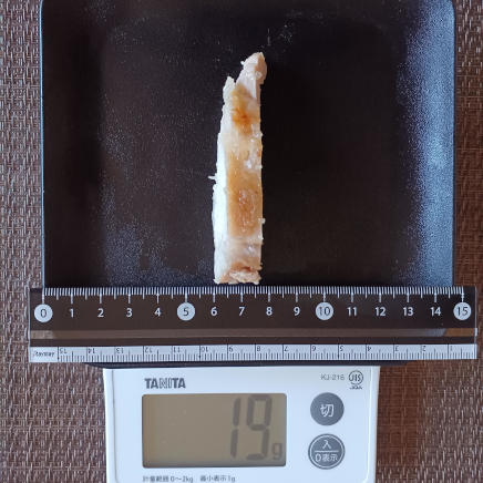 1/8本(左から7本目)の鶏の照り焼き 19g