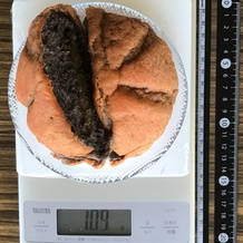 ハロウィンメロンパン(半分に切った) 109g