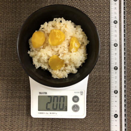 200g分の栗ご飯
