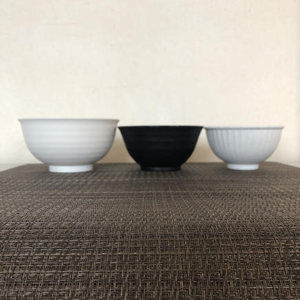 撮影に使用した器・丼ぶり・茶碗(大)・茶碗(中)