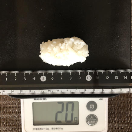 寿司1貫分の酢飯 20g