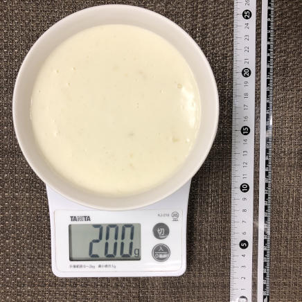 1カップ200gのホワイトソース