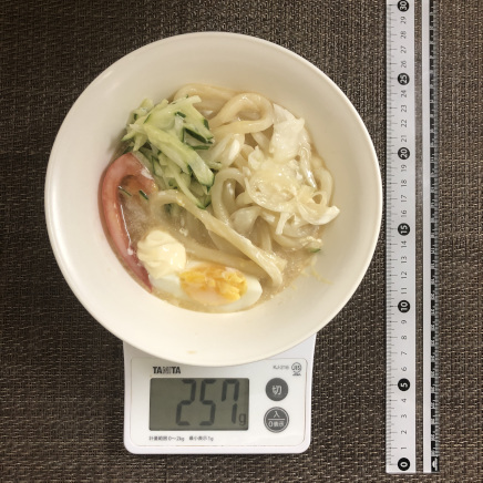 中皿約1/2皿分のサラダうどん