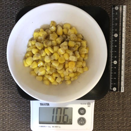 中皿1杯のコーンバター 106g