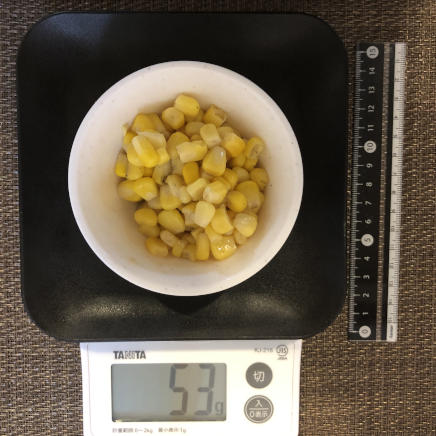 小鉢1杯のコーンバター 53g