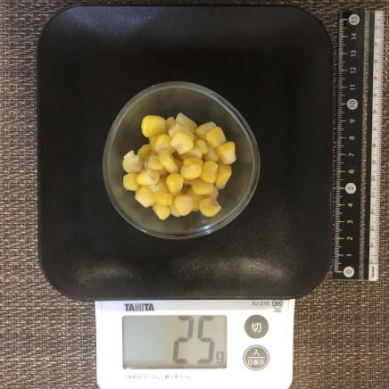 おつまみ皿1杯のコーンバター 25g