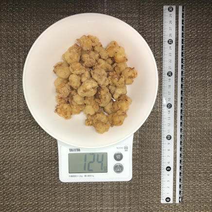 大皿1杯・1人前124gのなんこつの唐揚げ