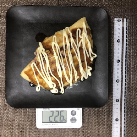 1枚分のイカ焼き