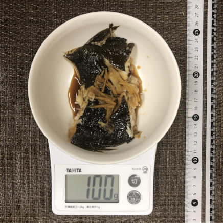 100g分のカレイの煮付け