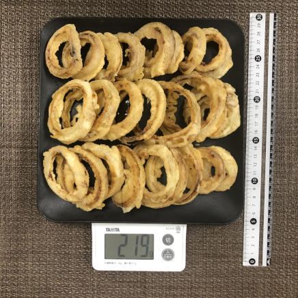 大皿1皿・1人前のオニオンリング