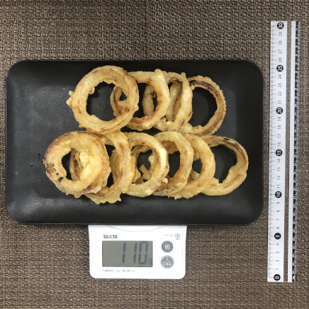 中皿1皿分のオニオンリング