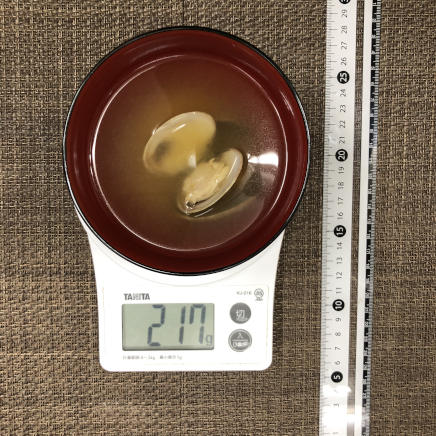 お椀1杯分のあさりの味噌汁