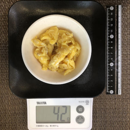 小鉢1杯のいり卵 42g