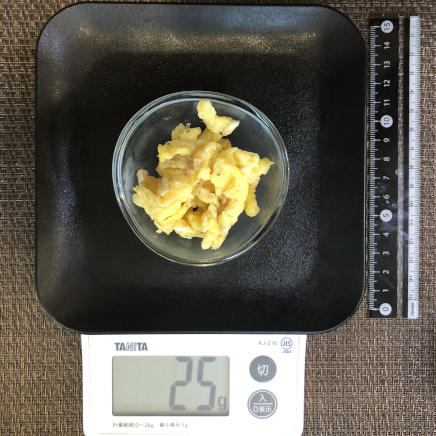 おつまみ皿1杯のいり卵 25g