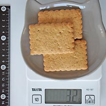 ソフトビスケット3枚