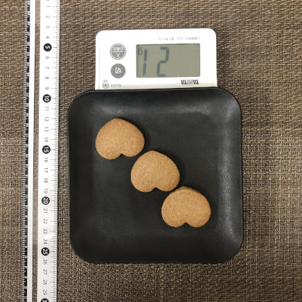 3枚分のチョコクッキー