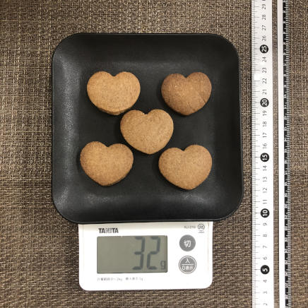 5枚分のチョコクッキー