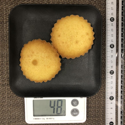 2個分のマドレーヌ