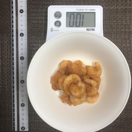 100g分のエビチリ