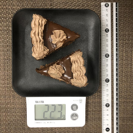 18cm型2/8等分のチョコケーキ