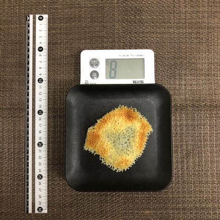 プロセスチーズ1枚分のカリカリチーズ