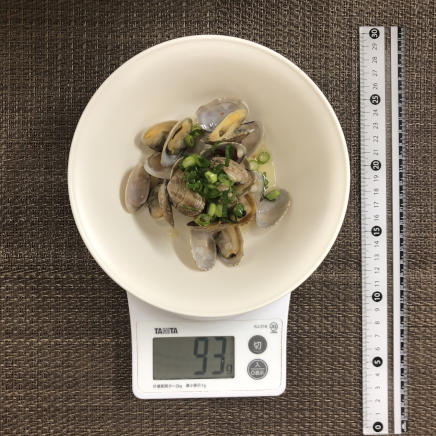 中皿1皿・1人前のあさりの酒蒸し