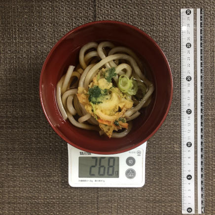 半人前ののかき揚げうどん