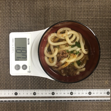 中椀1杯分の釜玉うどん
