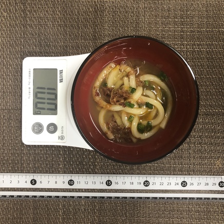 100g分の釜玉うどん