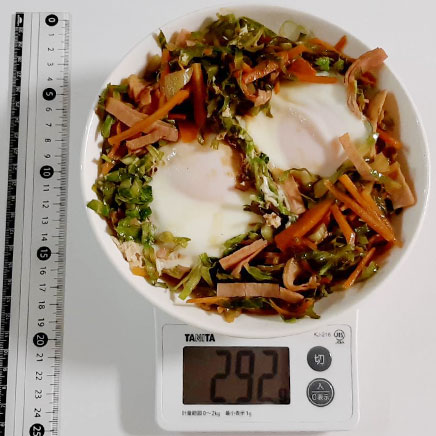 卵2個分の巣ごもり卵