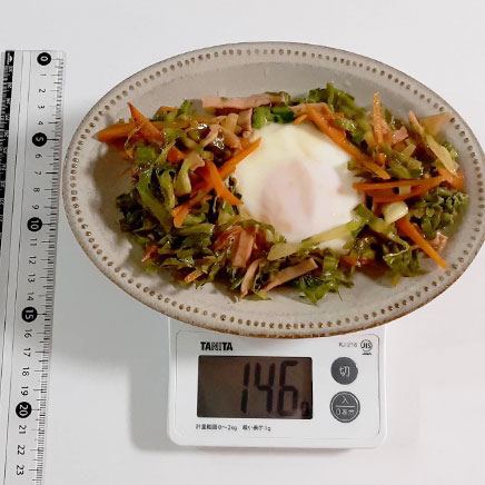 卵1個分1人前の巣ごもり卵