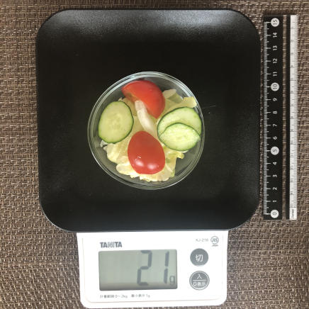おつまみ皿1杯の野菜サラダ 21g