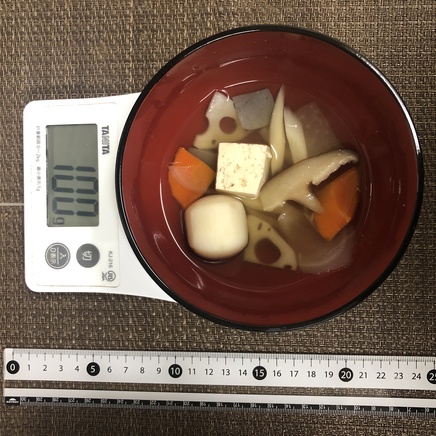 100g分のけんちん汁