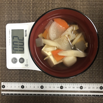 200g分のけんちん汁