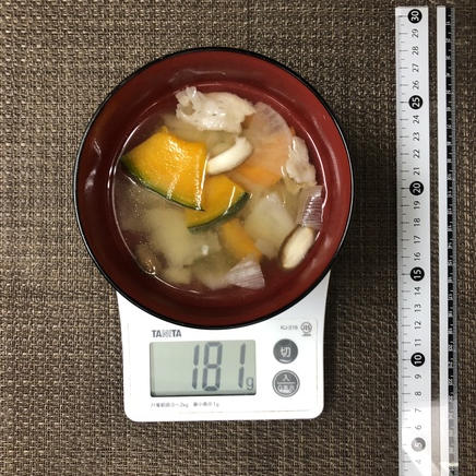 茶碗1杯分のすいとん