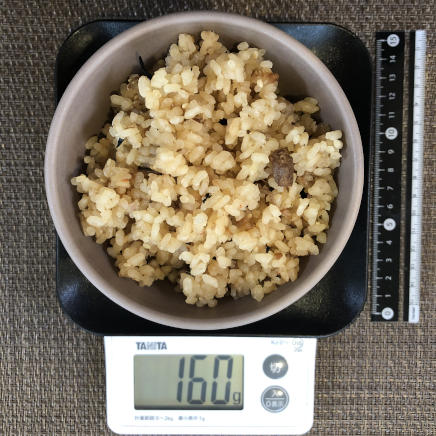 茶碗(中)1杯の茶飯 160g