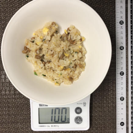 100g分の納豆チャーハン