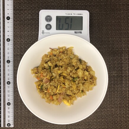 中皿1皿分のカレーチャーハン