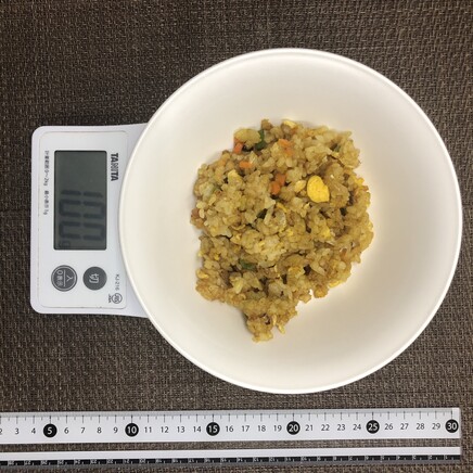 100g分のカレーチャーハン
