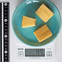 バームクーヘン1口大を3個