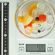 みつ豆缶の固形物