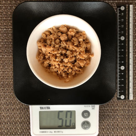 小鉢１杯の鶏そぼろ 50g