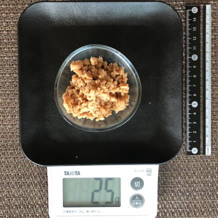おつまみ皿１杯の鶏そぼろ 25g